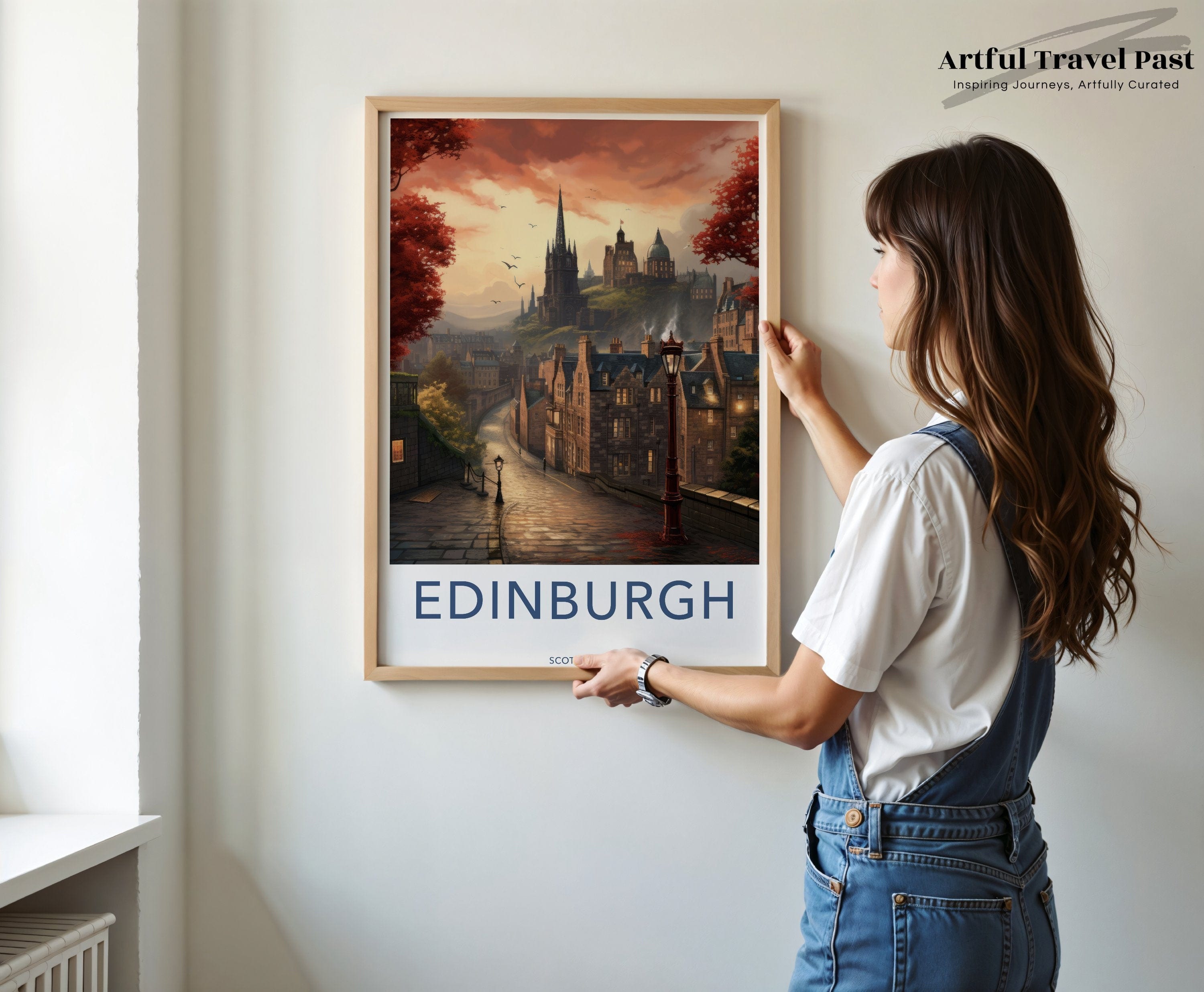 Edinburgh Poster | Scotland Wall Art | UK Decor