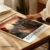Edinburgh Poster | Scotland Wall Art | UK Decor