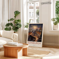 Edinburgh Poster | Scotland Wall Art | UK Decor
