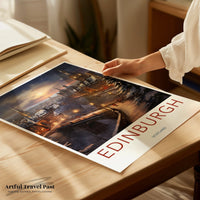 Edinburgh Poster | Scotland Wall Art | UK Decor