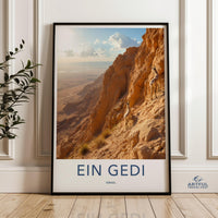 Ein Gedi Desert Poster - Israel Wall Art