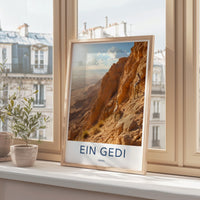 Ein Gedi Desert Poster - Israel Wall Art