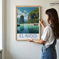 El Nido Poster | Philippines Wall Art | Asia Decor