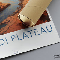 Ennedi Plateau Poster | Chad Wall Art | Africa Decor