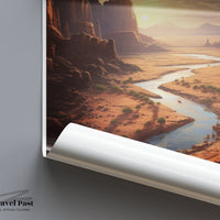 Ennedi Plateau Poster | Chad Wall Art | Africa Decor