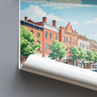 Fairfield Poster | Connecticut Wall Art | America Decor