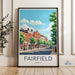 Fairfield Poster | Connecticut Wall Art | America Decor