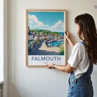 Falmouth Poster - England Wall Art