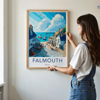 Falmouth Poster - England Wall Art