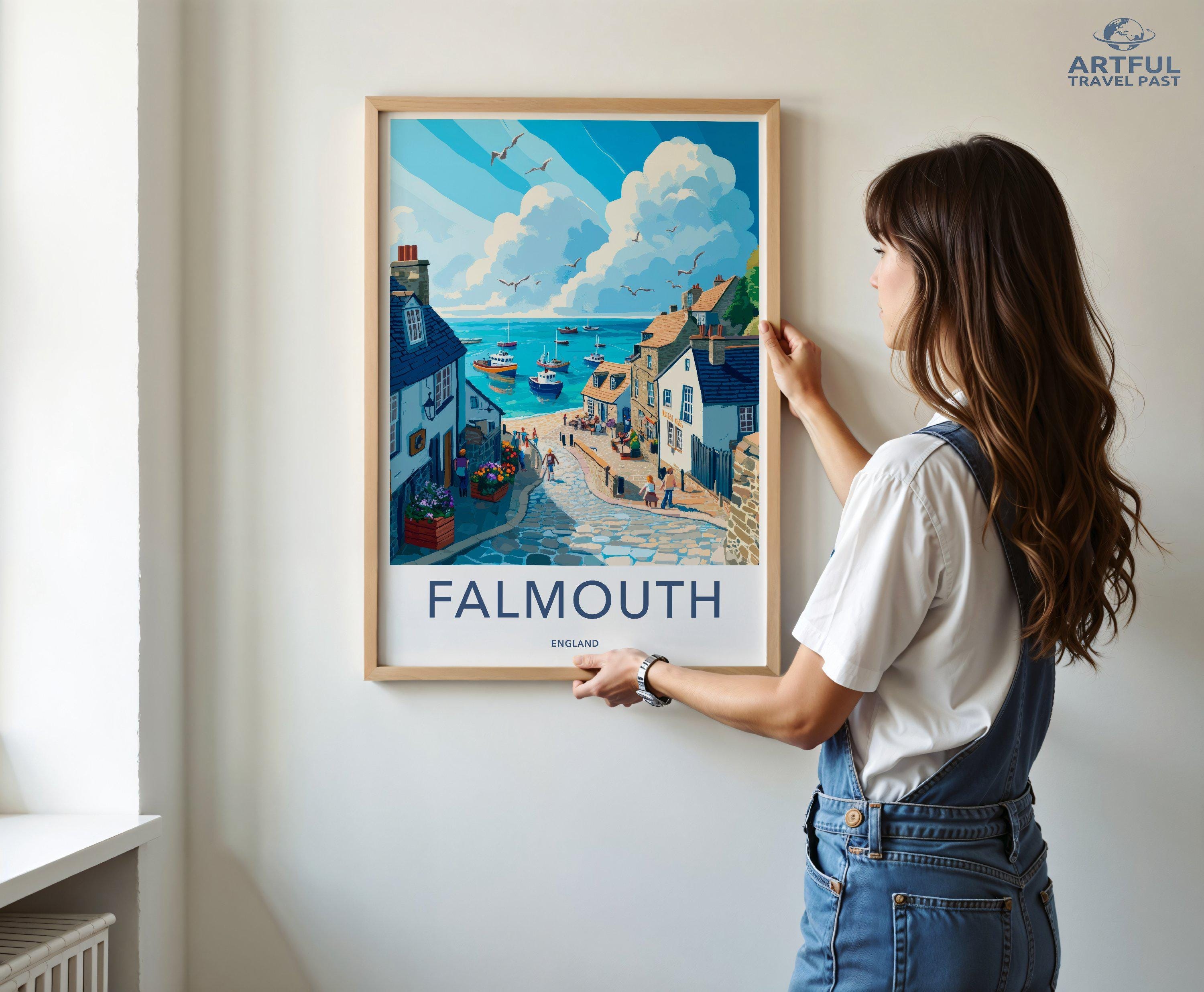 Falmouth Poster - England Wall Art