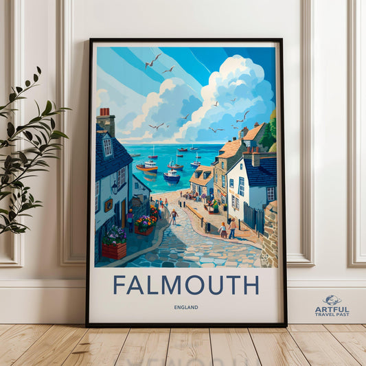 Falmouth Poster - England Wall Art