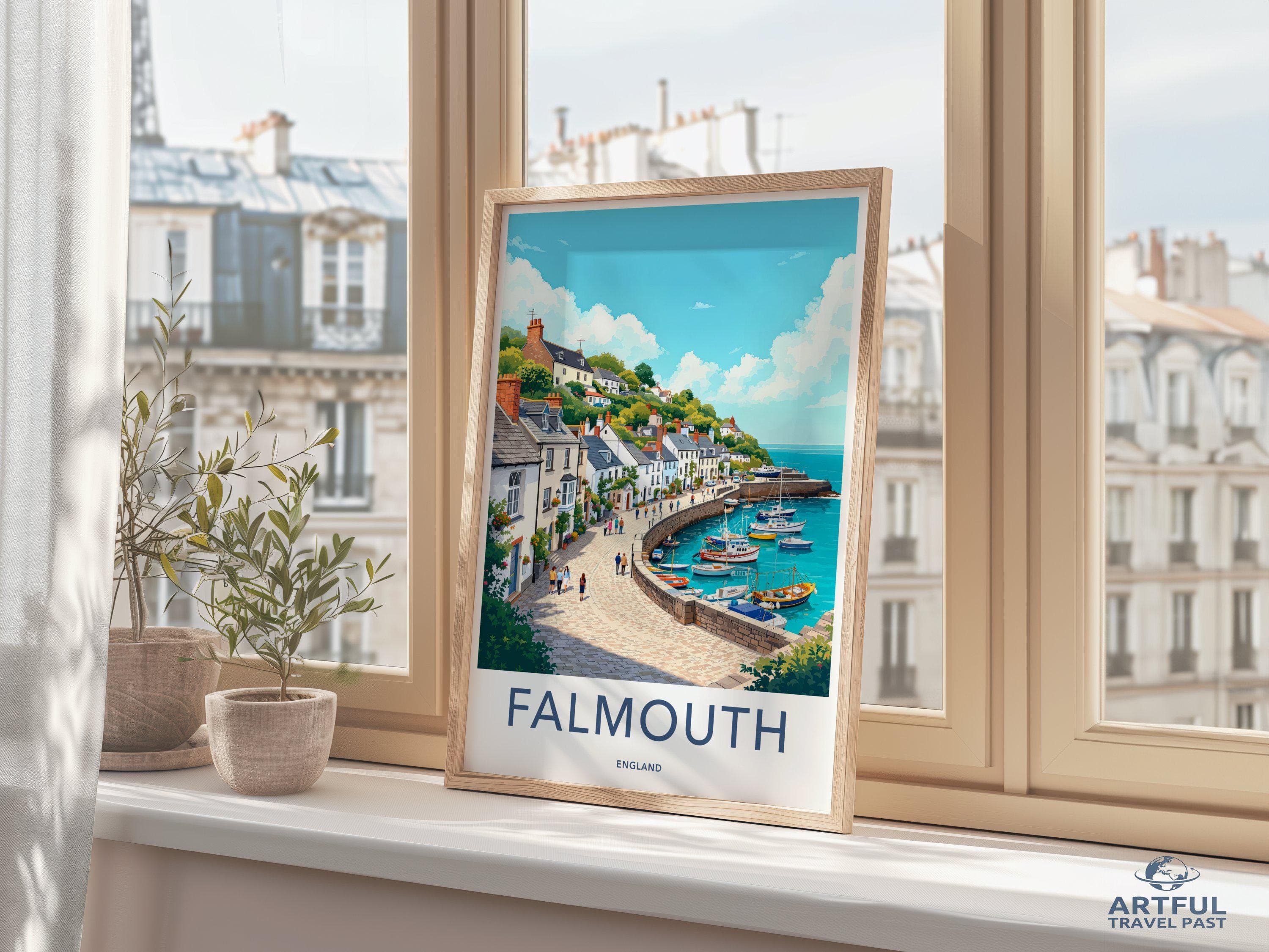Falmouth Poster - England Wall Art