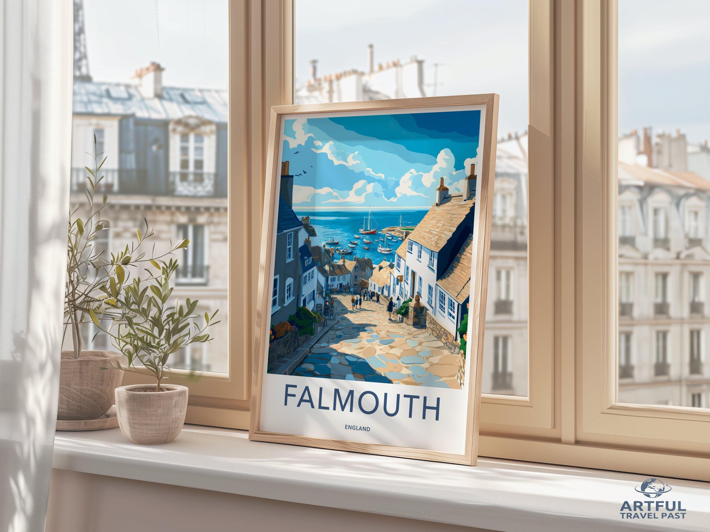 Falmouth Poster - England Wall Art