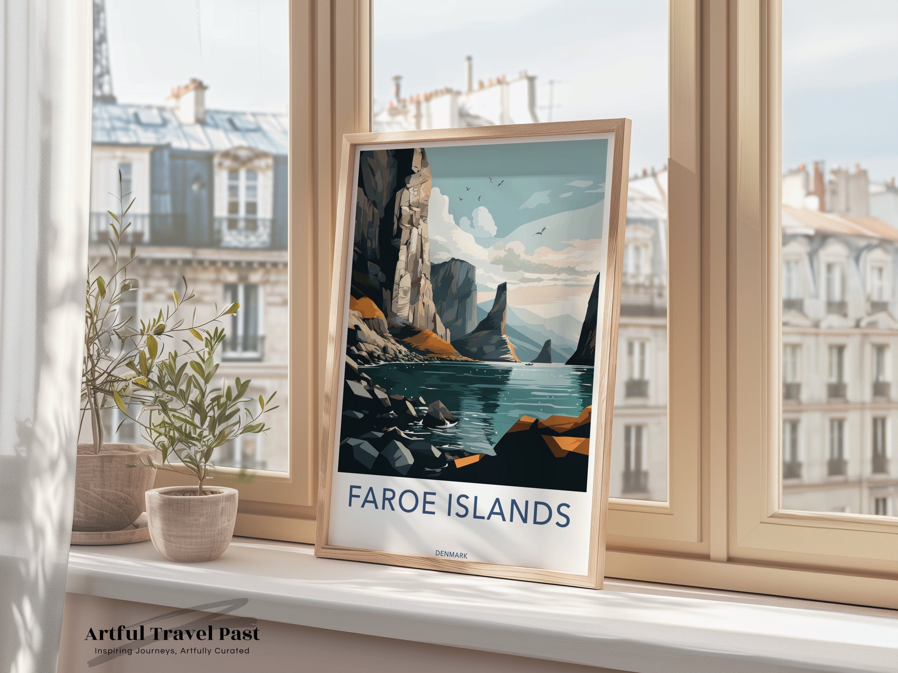 Faroe Islands Poster | Denmark Wall Art | Scandinavia