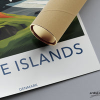 Faroe Islands Poster | Nordic Coast | Denmark Wall Art