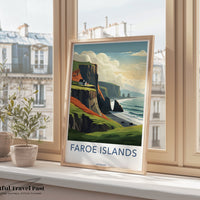 Faroe Islands Poster | Nordic Coast | Denmark Wall Art