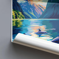 Fiordland National Park Poster | New Zealand Wall Art