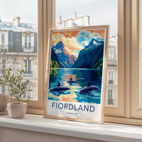 Fiordland National Park Poster | New Zealand Wall Art