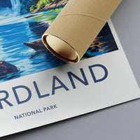 Fiordland National Park Poster | New Zealand Wall Art