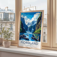 Fiordland National Park Poster | New Zealand Wall Art