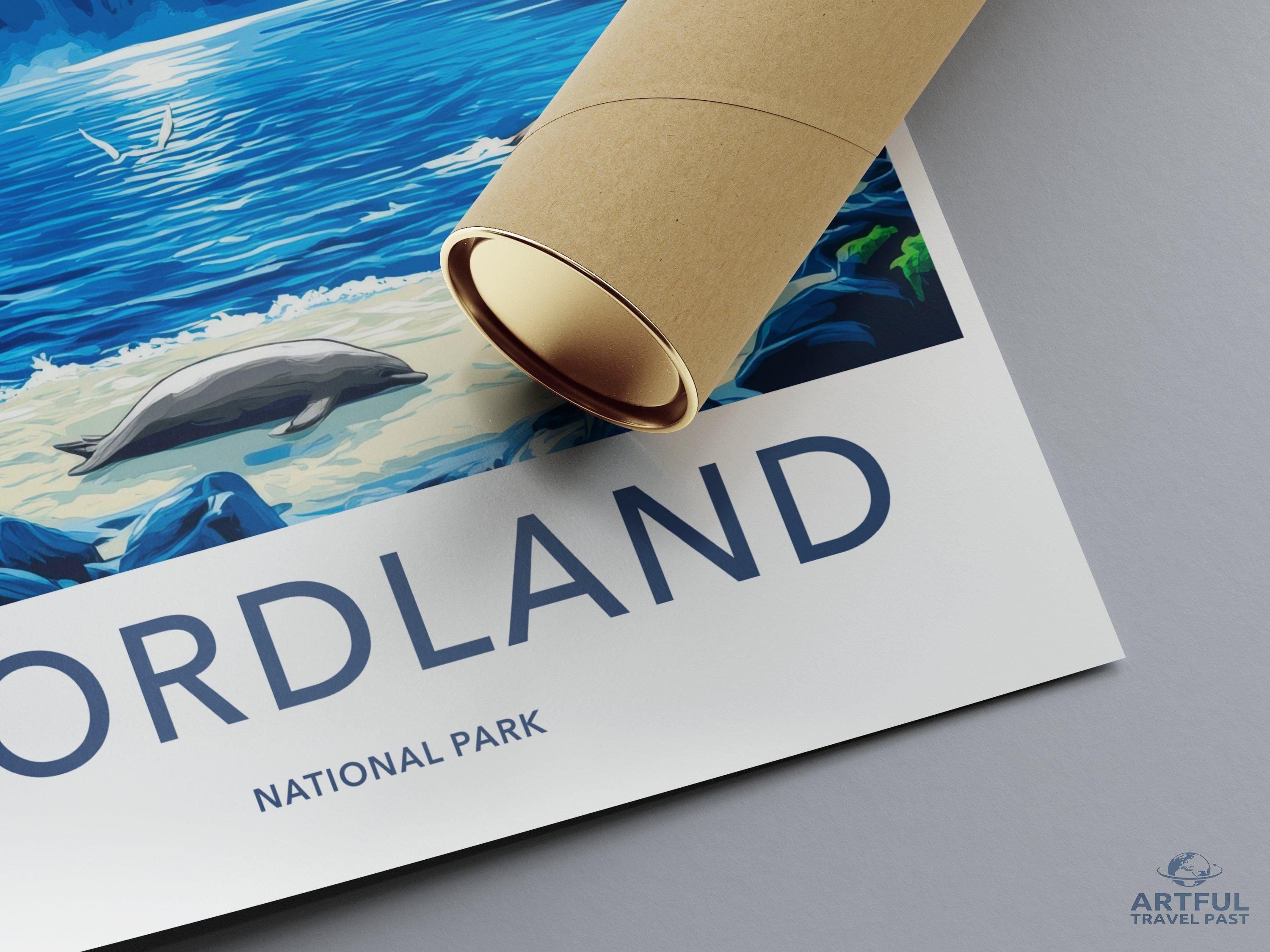 Fiordland National Park Poster | New Zealand Wall Art