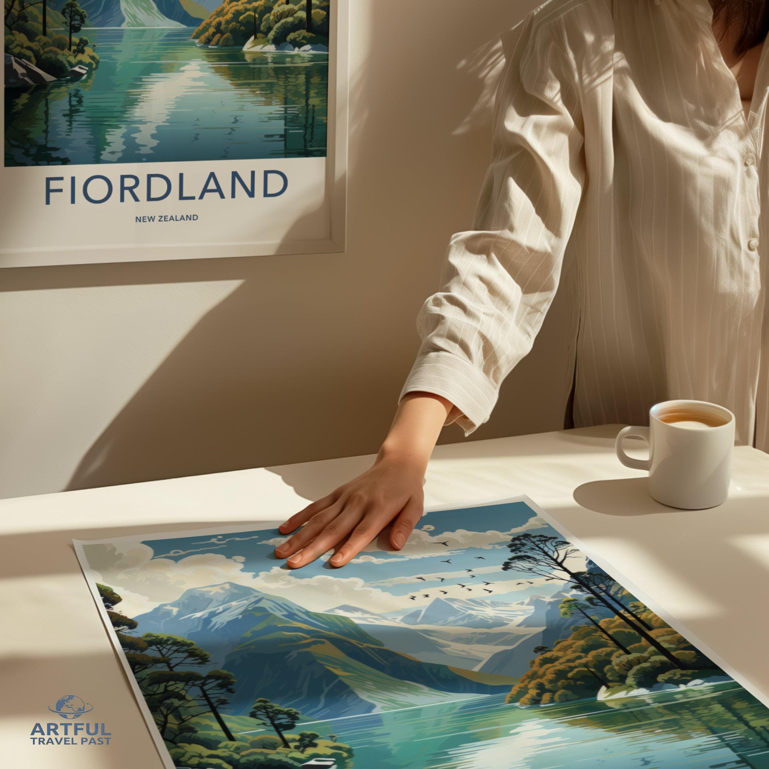 Fiordland National Park Poster | New Zealand Wall Art