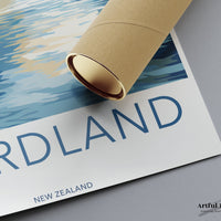 Fiordland National Park Poster | New Zealand Wall Art