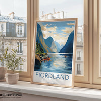 Fiordland National Park Poster | New Zealand Wall Art