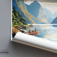 Fiordland National Park Poster | New Zealand Wall Art