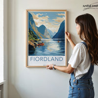 Fiordland National Park Poster | New Zealand Wall Art