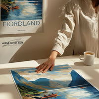 Fiordland National Park Poster | New Zealand Wall Art