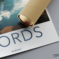Fjords Poster | Norway Wall Art | Scandinavia Decor