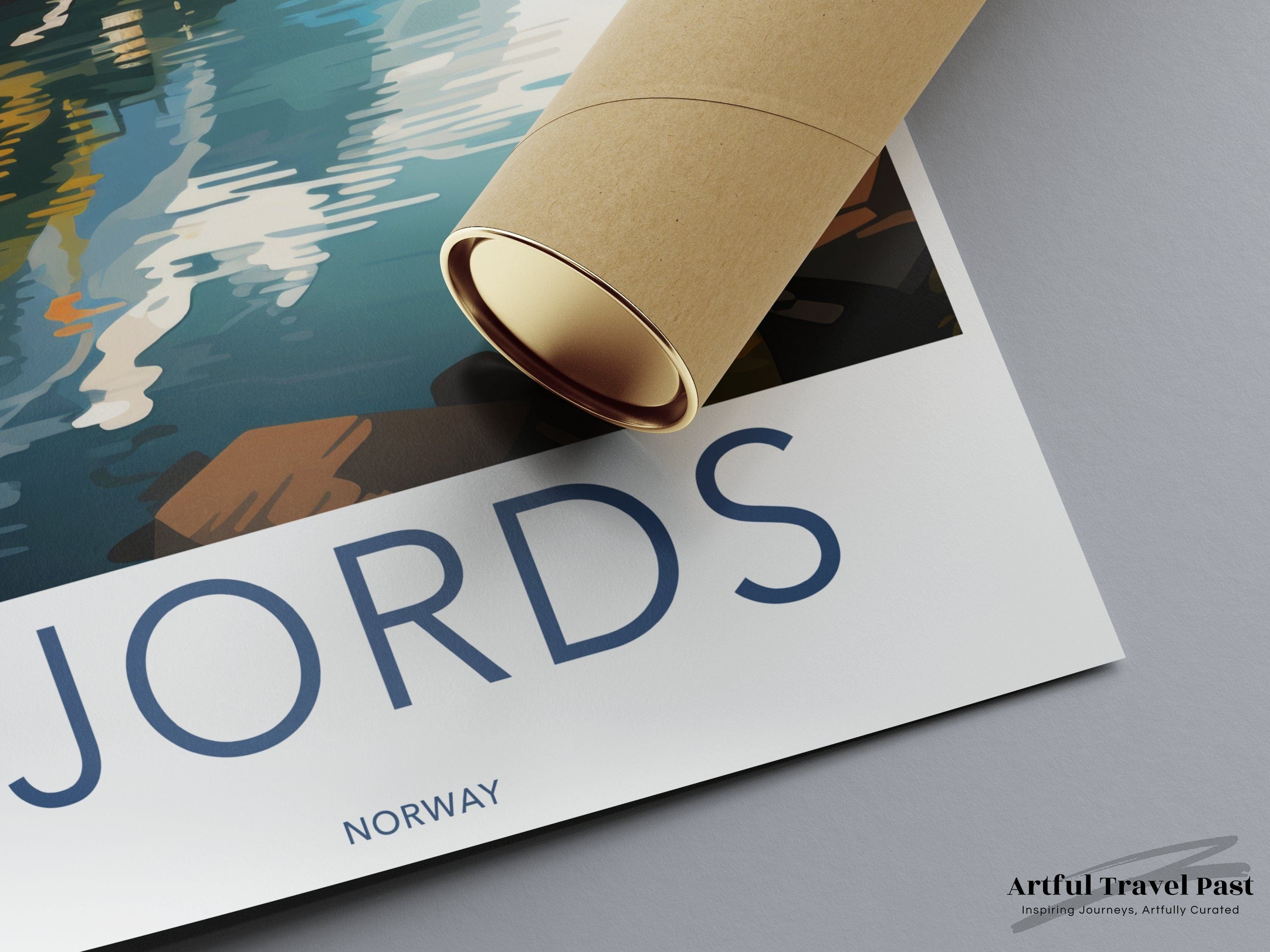 Fjords Poster | Norway Wall Art | Scandinavia Decor