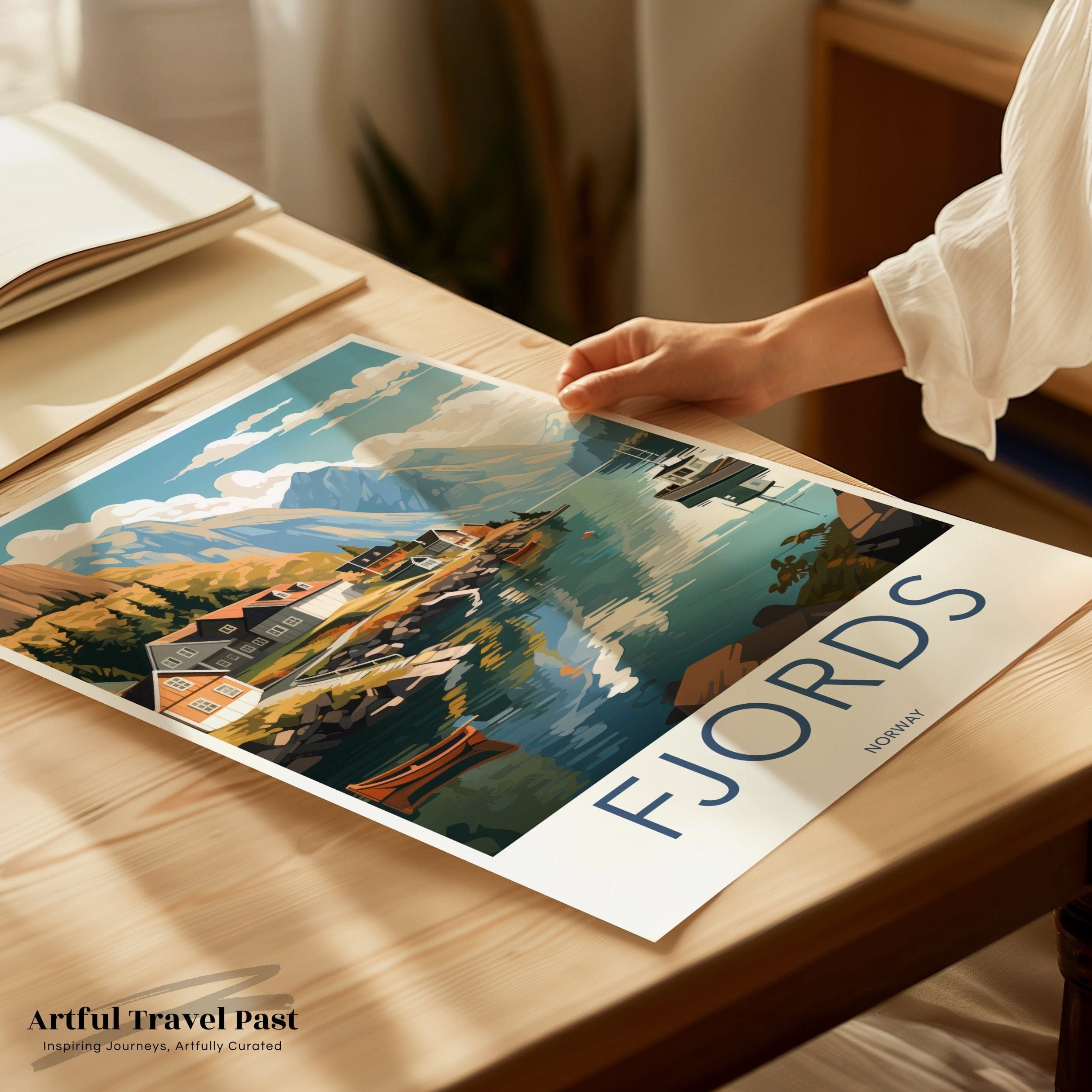 Fjords Poster | Norway Wall Art | Scandinavia Decor