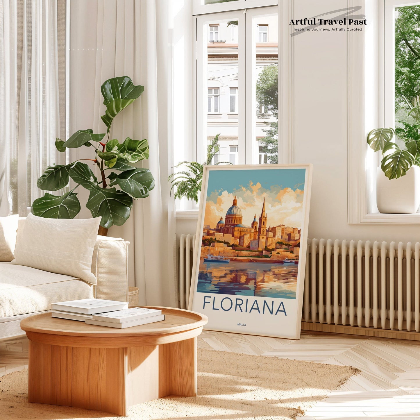 Floriana Poster | Malta Wall Art | Europe Decor