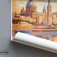 Floriana Poster | Malta Wall Art | Europe Decor