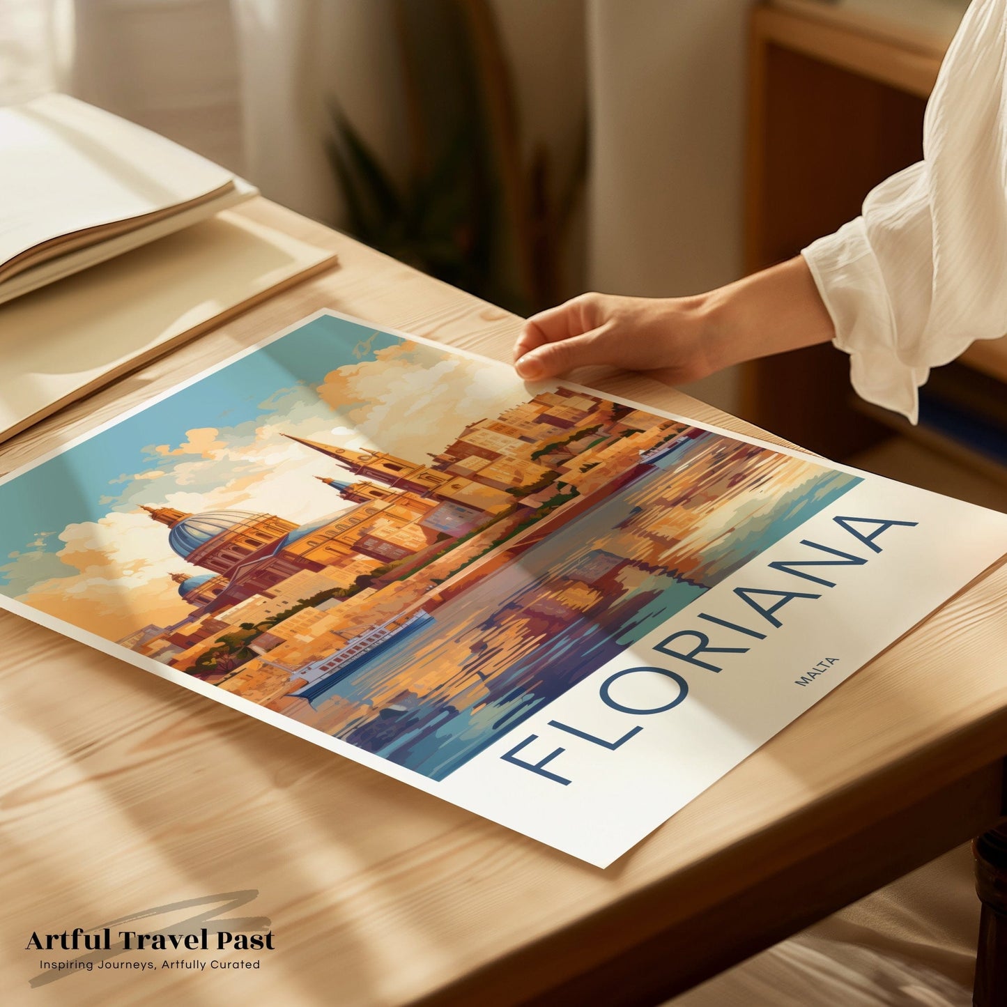 Floriana Poster | Malta Wall Art | Europe Decor