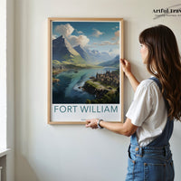 Fort William Poster | Scottish Highlands | Scotland Wall Art