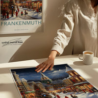 Frankenmuth Poster | Michigan Wall Art | Christmas Decor