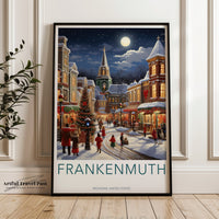 Frankenmuth Poster | Michigan Wall Art | Christmas Decor