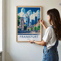 Frankfurt Poster | Germany Wall Art | Europe Decor