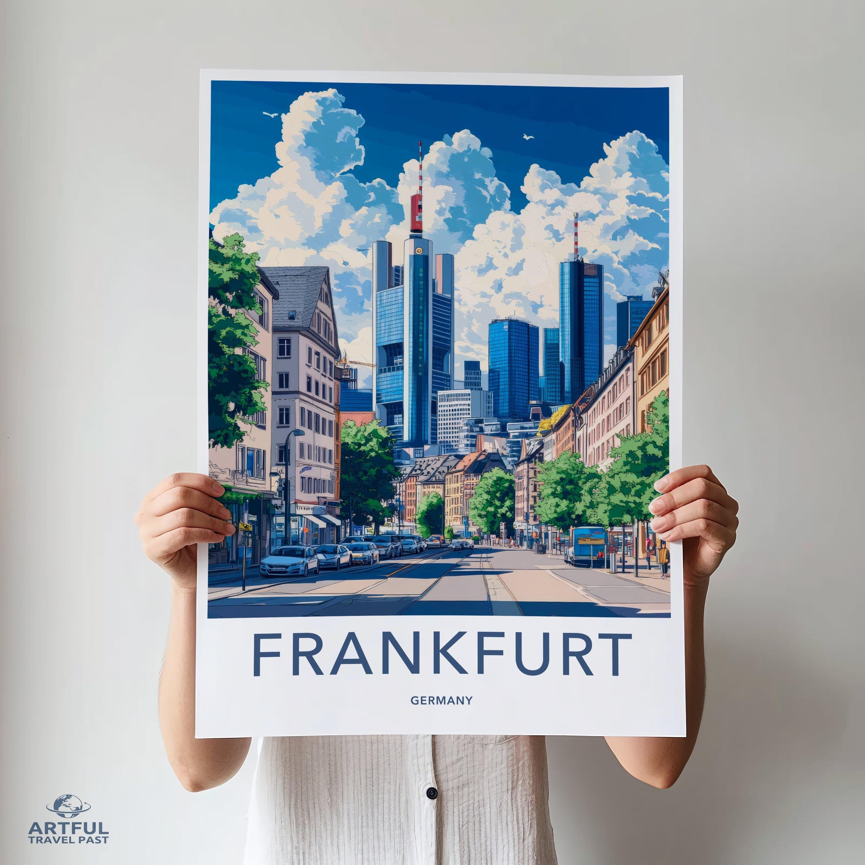 Frankfurt Poster | Germany Wall Art | Europe Decor