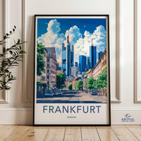 Frankfurt Poster | Germany Wall Art | Europe Decor