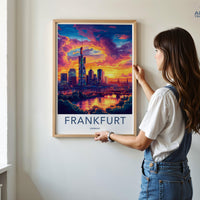 Frankfurt Poster | Germany Wall Art | Europe Decor