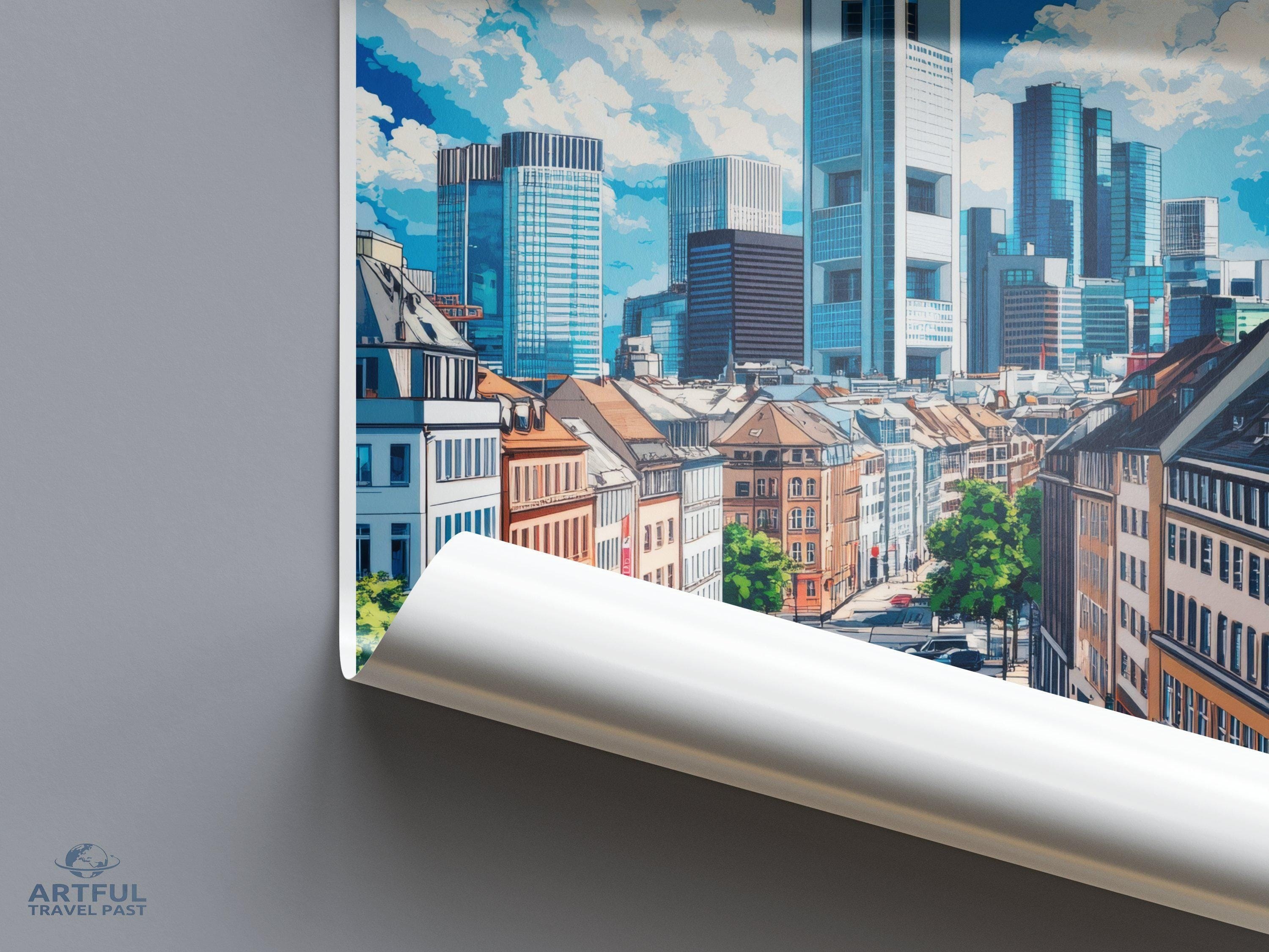 Frankfurt Poster | Germany Wall Art | Europe Decor