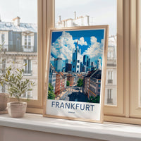 Frankfurt Poster | Germany Wall Art | Europe Decor