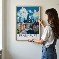 Frankfurt Poster | Germany Wall Art | Europe Decor