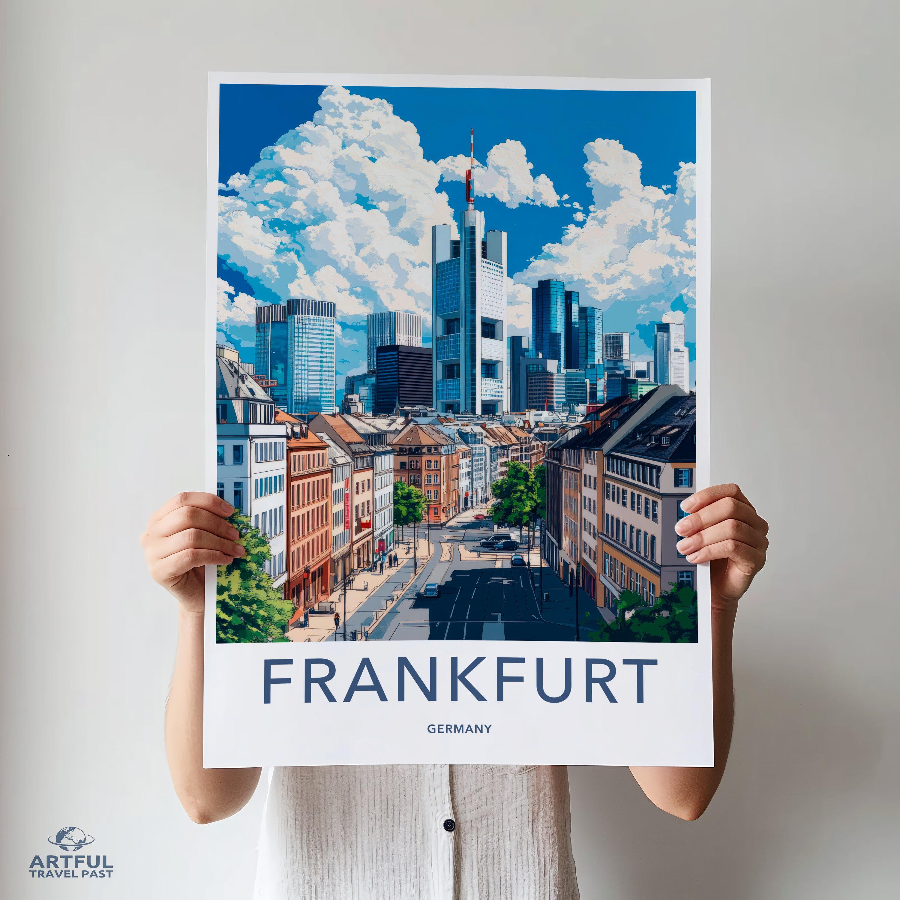 Frankfurt Poster | Germany Wall Art | Europe Decor