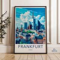Frankfurt Poster | Germany Wall Art | Europe Decor