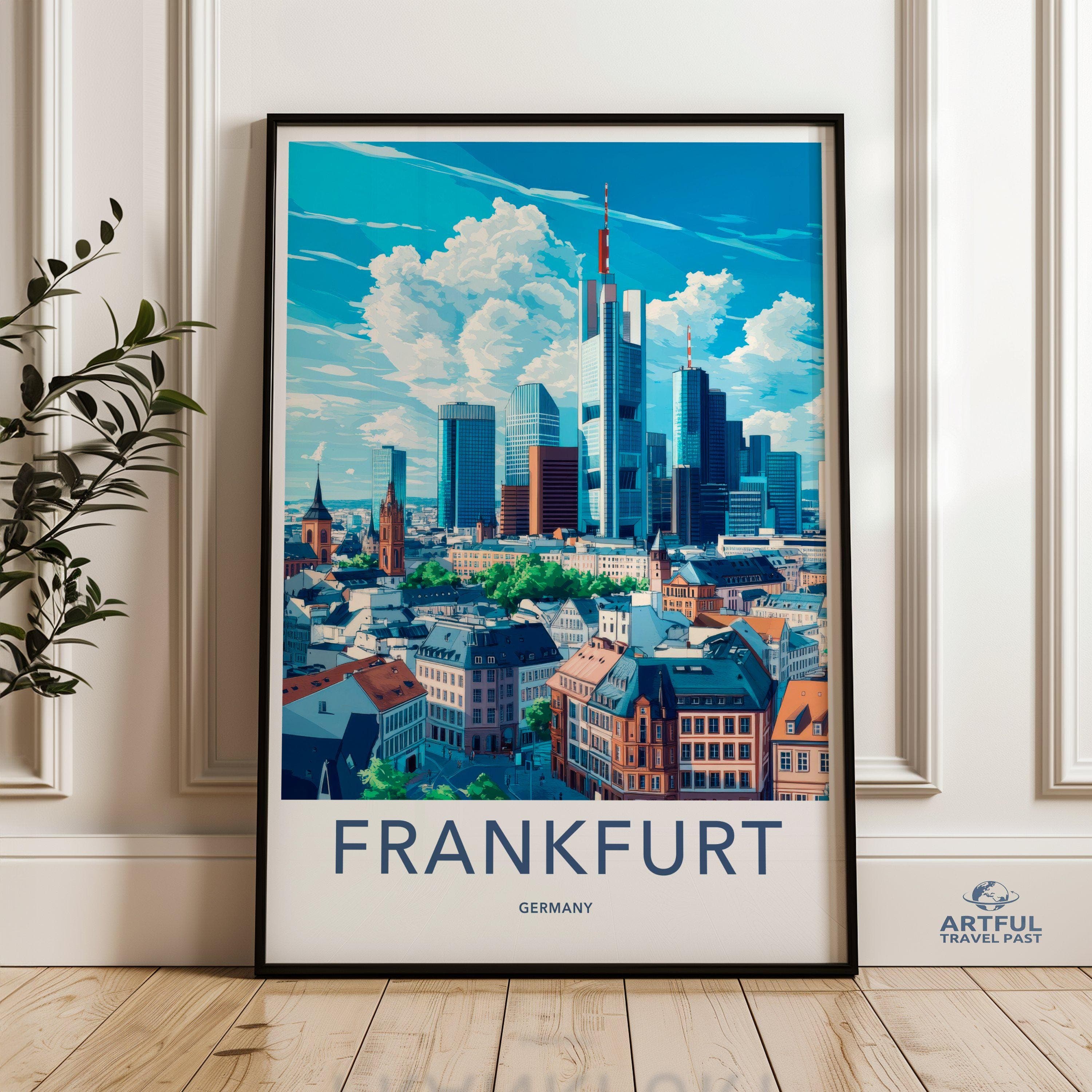 Frankfurt Poster | Germany Wall Art | Europe Decor